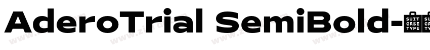 AderoTrial SemiBold字体转换